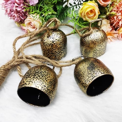 YXOTJHS Christmas Bells for Decoration, Gold Vintage Bells, Brass Christmas Bells for Door Garland Christmas Tree - Christmas Bell Gifts for Women view 5
