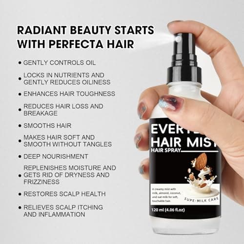 Nodfens Sper Mik Conditioning Hair Primer, Nourishes Softens Hair, Intensely Moisturizes, Anti Frizzy Dry Hair, Leave In Conditioner Spray for All Hair Types | Wig Milk Spray view 4