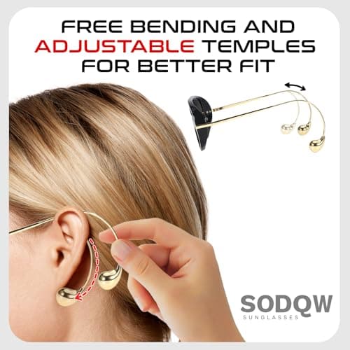 SODQW 2 Pack Oversized Aviator Sunglasses for Women Men With Earring Trendy Large Big Double Bridge 2025 Shades view 3