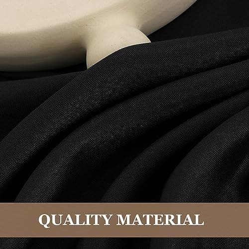 Fitable Black Tableclothes for Rectangle Tables, 6 Pack - 90 x 132 Inch - Reusable and Elegant Tablecloths, Polyester Fabric Table Covers for Wedding, Party, Banquet, Formal Events view 7
