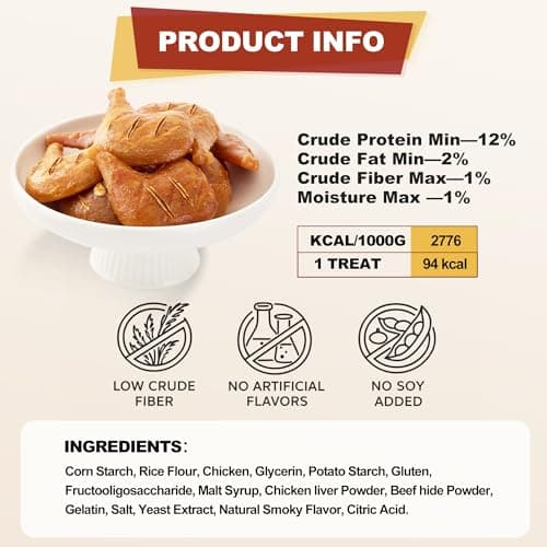 PETPHABET Rawhide Free Dog Chew Bones - 11 Count Grilled Chicken Leg Dog Chews for Small Medium Breeds, Healthy Puppy Treats for Training & Teething, Made with Real Chicken, Natural Smoky Flavor view 3