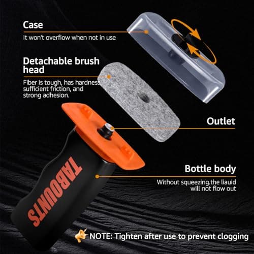 Glass Emulsion Cleaner, Handheld Windshield Brush with 100 mL Windshield Oil Film Remover, Cleans Oil, Grime & Fog, Glass Emulsion & Glass Oil Film Remover (1 pack) view 5