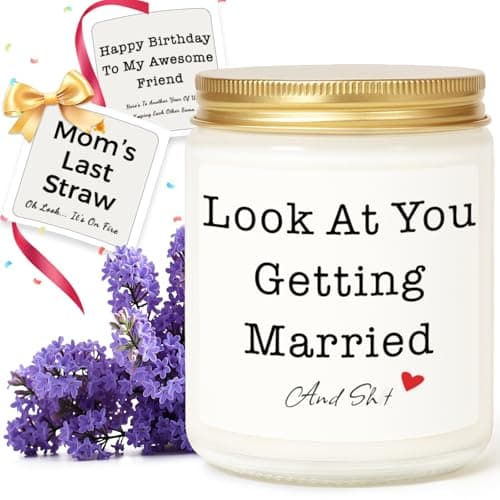 Funny Wedding Gifts for Women, Bridal Shower Gifts for Bride, Unique Engagement Gift for Couple, Bachelorette & Bride to Be, Best Friend, Her, Ideal Valentine's Day Gift with Replaceable Stickers — image 1