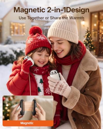 Panda Hand Warmers Rechargeable 2 Pack, Electric Hand Warmers view 5