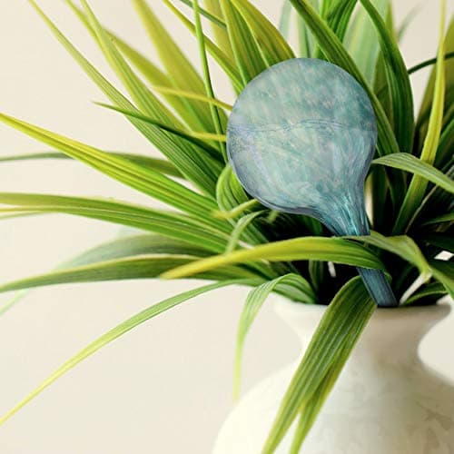 Besti Large Self Watering Globes for Plants (6-Pack) Waters Greenery Up to 2 Weeks Hands Free | Durable, Multicolored Glass Craftsmanship | Indoor and Outdoor Use - Measures 12” x 3.5” view 6