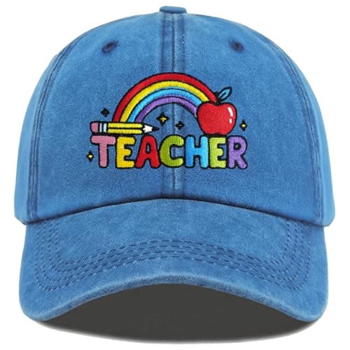 EXFAI Teacher Gifts for Women Men, Funny Adjustable Teacher Hat, Embroidered Teachers Baseball Cap — image 1