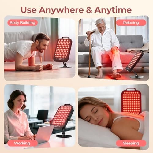 Red Light Panel 78 Dual Chip 660nm&850nm Therapy Lamp for Face and Body view 6