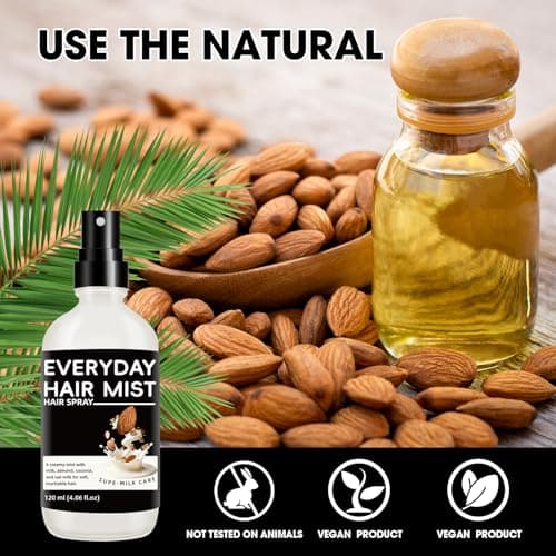 Nodfens Sper Mik Conditioning Hair Primer, Nourishes Softens Hair, Intensely Moisturizes, Anti Frizzy Dry Hair, Leave In Conditioner Spray for All Hair Types | Wig Milk Spray view 5