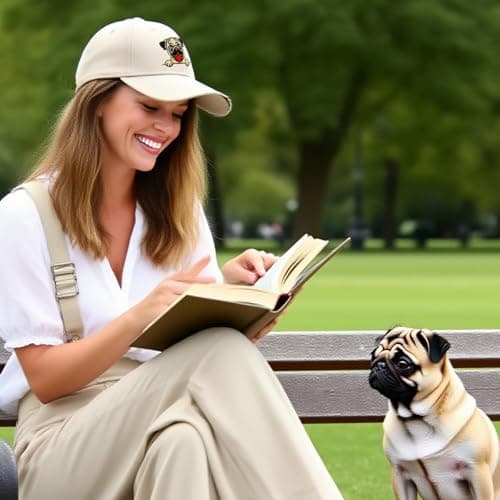 EXFAI Embroidered Hat Adjustable Baseball Cap, Dog Gifts for Dog Lovers, Funny Gifts for Women Men view 5