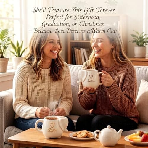 AKLOPE Elephant Shaped Tea Mug with Mom Heart Design, White Ceramic Stoneware Cup with Tea Bag Holder, 15 Ounce (15 oz, Mom) view 5