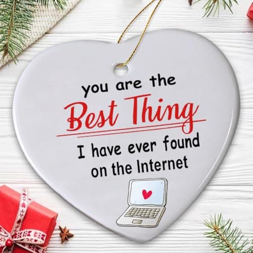 Couples Christmas Ornament 2026, Personalized Christmas Ornaments Couple, Romantic Christmas Ornaments for Wife and Husband, Couples, Best Thing I Found On The Internet view 2