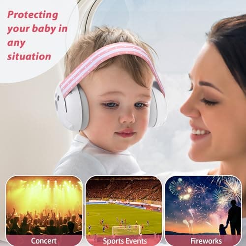 Laudexua Baby Ear Protection, Noise Cancelling Headphones for Babies and Toddlers Up to 36 Months view 5