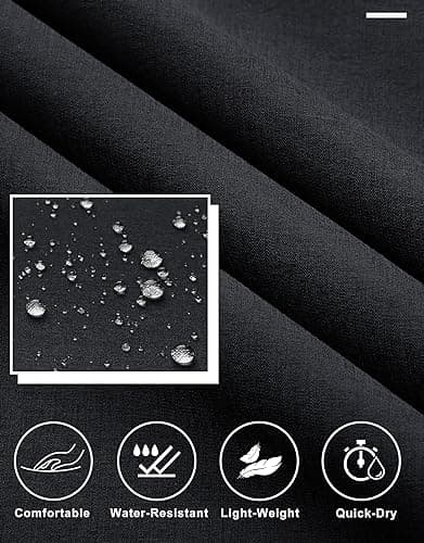 Libin Mens Golf Pants Stretch Work Dress Pants 30"/32"/34" Quick Dry Lightweight Casual Comfy Trousers with Pockets view 6