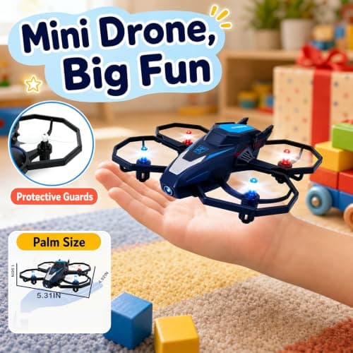 Drones for Kids with 1080P Camera，Remote Control RC Quadcopter for Beginner view 6