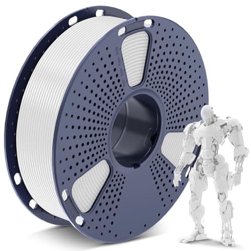 SUNLU PLA 3D Printer Filament PLA Filament 1.75mm, Neatly Wound 3D Printing Filament, Dimensional Accuracy +/- 0.02 mm, Fit Most FDM 3D Printer, 1kg Spool (2.2lbs), Good for Lithophane, White — image 1