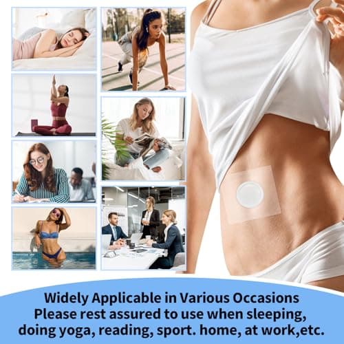 12PCS Castor Oil Patches - Transparent PU Film for Belly Button Patch, Invisible & Leak-Proof Design, Self-Adhesive Disposable Stickers, No Wash Needed (Oil Not Included) view 6