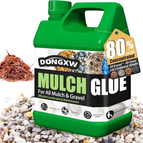 Mulch Glue for Landscaping 1 Gallon- Max Concentrated Rock Glue, Fast-Dry Gravel Binder,Mulch Lock Adhesive for Rocks & Pea Gravel, Pet & Plant Safe,Long-Lasting Mulch Stabilizer for Outdoor Garden — image 1