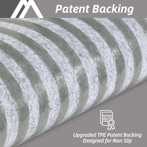 COSY HOMEER Edging Stair Treads Non-Slip Carpet Mat 28inX9in Indoor Stair Runners for Wooden Steps, Edging Stair Rugs for Kids and Dogs, 100% Polyester TPE Backing (15pc, Grey) view 2