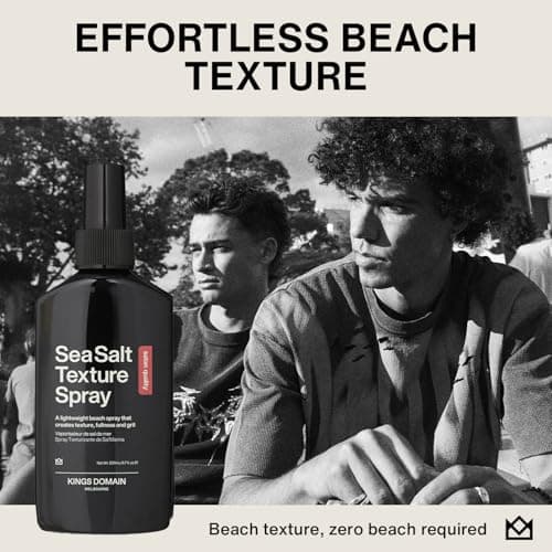 Kings Domain Melbourne Sea Salt Texture Spray | Lightweight Beach Hair Spray for Natural Volume, Grit & Matte Finish | Fuller and Thicker Hair view 2