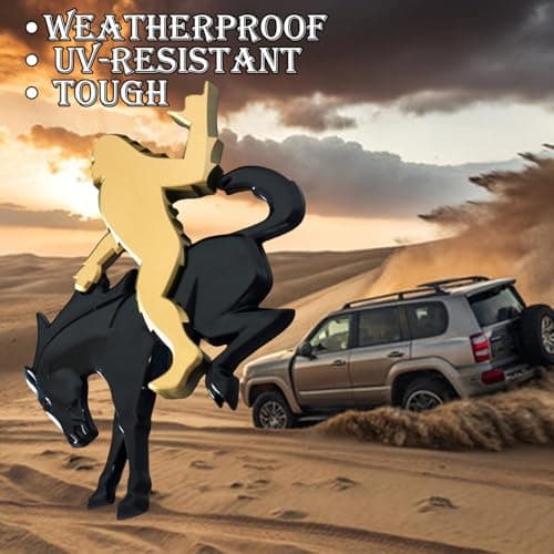 Add-A-Sasquatch Emblem for Bronco, 3x4 Inch, Off-Road Decal with 3M Adhesive, Custom Vehicle Accessory (Sasquatch Riding Bronco Set#2) view 6