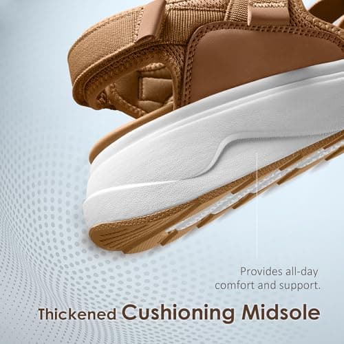 Vilanva Womens Orthopedic Walking Sandals with Comfortable Arch Support Recovery Sport Relief Plantar Fasciitis Outdoor Hiking Adjustable Strap Platform Cushion Hiking Water Sandals for 2026 Summer Trendy Outfits view 5