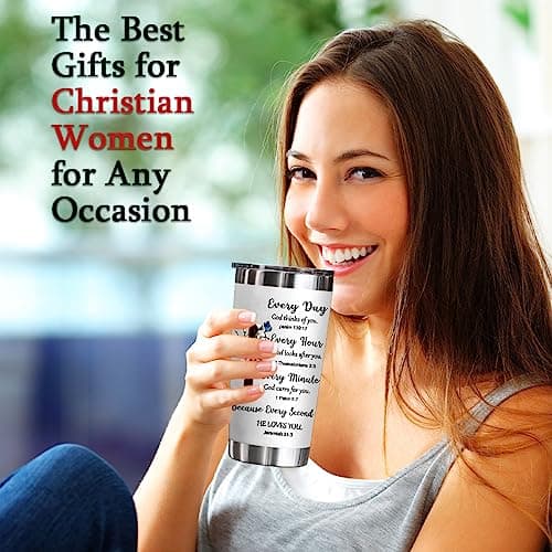 YXOTJHS Christian Gifts for Women, Inspiration Religious Gifts, Bible Verse Encouragement Gifts, Thank You & Birthday Gifts for Women, Mom, Friend, Sister - 20 Oz Stainless Steel Tumbler view 4