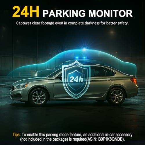 4K Dash Cam Front and Rear Inside,3.16" IPS,3 Channel Dash Cam for Car with 5G WiFi,Free 64GB Card,170° Wide Angle,Loop Recording,G-Sensor,WDR,Night Vision,Time-Lapse,24H Parking Monitor view 6