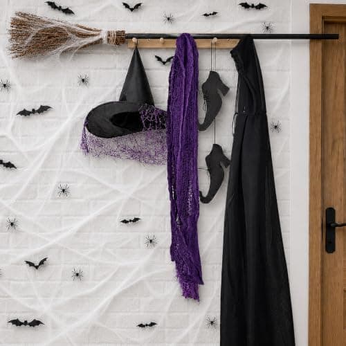 Halloween Porch Witches Broom Decor Kit — image 1