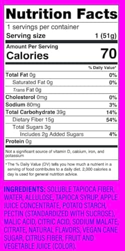 Better Sour Pomegranate Apricot Gummy Stars Candy, Healthy Candy with Low Sugar Gummies, Fiber Gummies with Added Fiber (Pack of 10) view 2