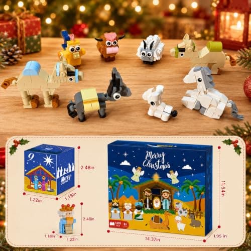 TroupePal Nativity Advent Calendar 2026, Christmas Countdown Building Set | Nativity Scene Set; Holiday Countdown; Gift for Kids & Family; Plastic Edition; Interactive Daily Surprises view 4