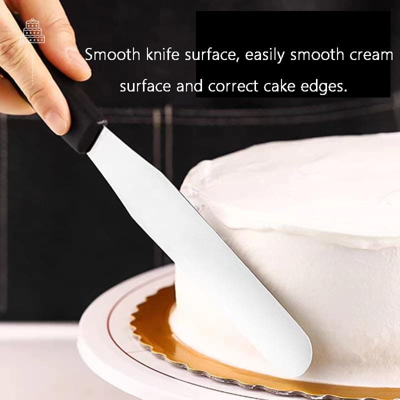 Kitchen Spatulas Set, Silicone and Stainless Steel (Straight, 10-Inch Blade) (8-Inch Blade) view 6