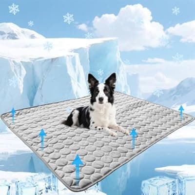 Dog Cooling mat, 40’’×28’’Washable Cooling Pad for Dogs, Large Dog mat Designed for Summer, Breathable and Easy to Carry pet mat for Dogs, Cats and Pets