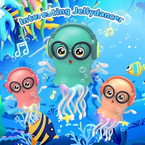Zonopy Dancing Jellydancer Baby Toy, Crawling Infant Tummy Time Toy,Dancing Loud Music Crawling Walking Toys for 3 4 5 6 7 8 Year Old Kids Boy Girl Birthday Gifts, Interactive Relax Fidget Gifts view 2