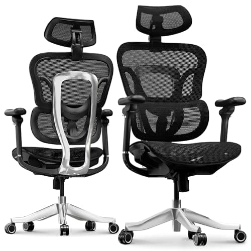 FLEXISPOT Ergoe-NEX Max Ergonomic Office Chair Black - Aluminum Alloy Frame & Base, 661 lb Capacity, 5D Armrests, 4D Adaptive Lumbar & 4D Headrest 1 view 1