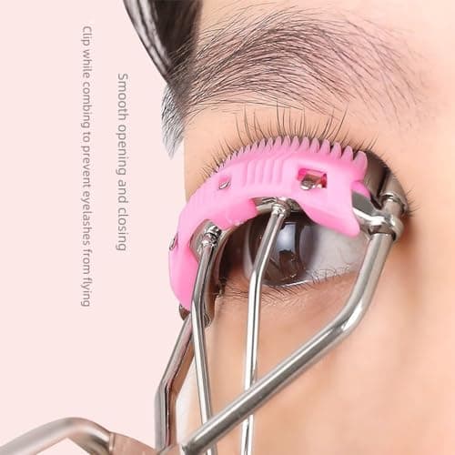 REVGOZU Eyelash Curlers with Small Eyelash Comb & Refill Pads, High On Lash Curler Stainless Steel Eyelash Makeup Tool for Eye-Opening & Lifted Lashes, Wide Angle Beauty Curling Natural Styling view 5