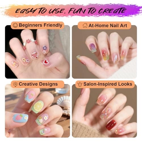 12 Colors Nail Art Markers Set: 0.5mm Fine Nail Art Pens, Waterproof & Quick-Dry Nail Polish Pens for Professional Nail Design, Dotting, Lining, Lettering, and DIY Manicure Art view 4