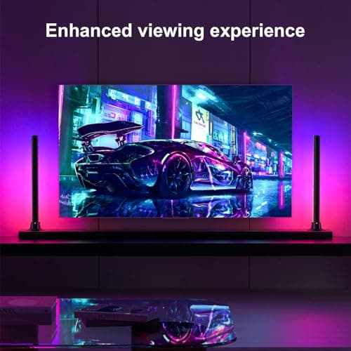 MIHEAL RGB Light Bar, Music Sync RGB LED Lights Bar, USB Powered Mood Lighting, Remote Control Color Changing Gaming TV Backlight, 8 Dynamic Modes for PC Room Monitor Desk … view 4