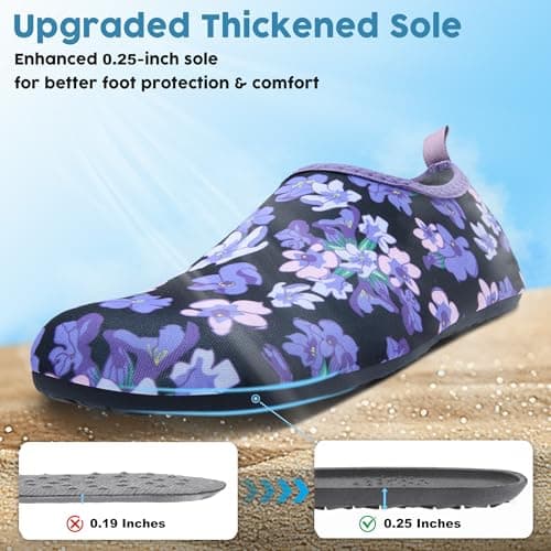 Metog Men Women Water Shoes Quick-Dry Aqua Socks Barefoot Slip-on for Beach Swim Sport Surf Yoga Exercise view 4