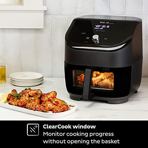 Instant Pot Vortex Plus 6QT ClearCook Air Fryer, Clear Windows, Custom Program Options, 6-in-1 Functions, Crisps, Broils, Roasts, Dehydrates, Bakes, Reheats, from the Makers of Instant Pot, Black view 4