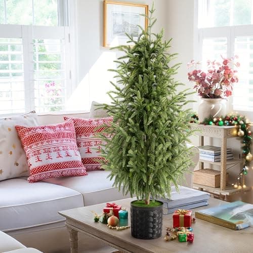Christmas Decorations, 2 Pack 3FT Artificial Norfolk Pine Tree view 6