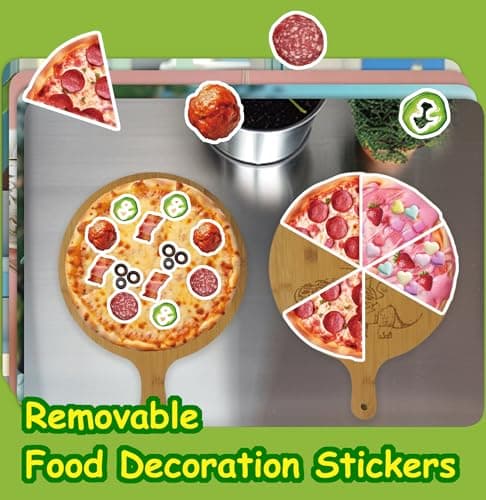 Dino Fun Cooking Sticker Book, Create & Play with 200+ Removable Food Stickers & 11 Playful Kitchen Scenes for Kids 3-6 view 3