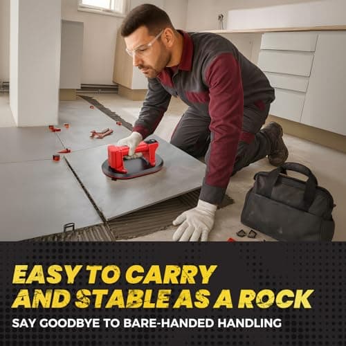 Mtnte Electric Suction Cups for Glass, Tiles, Granite, Windows Lifting and Moving 440 lbs. Load Capacity 16V MAX Cordless Heavy Duty Vacuum Suction Cup Lifter view 6