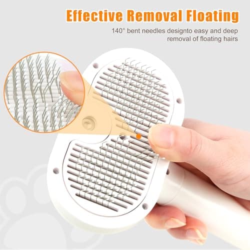 JAWADE 2026 New Upgrade 3-in-1 Pet Steam Brush - Dog Brush for Shedding & Cat Brushes for Indoor Cats - Skin-Friendly, Self-Cleaning Grooming Brush for Dogs & Cats - Hair Removal Tool view 6