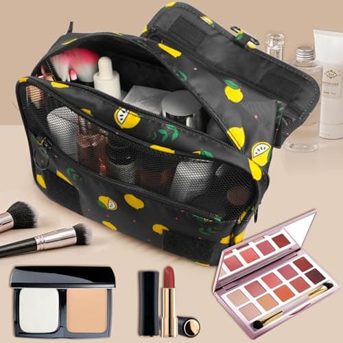 LAKIBOLE Toiletry Bag Multifunction Cosmetic Bag Portable Makeup Pouch Waterproof Travel Hanging Organizer Bag for Women Girls view 2