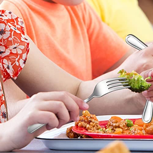 LIANYU 6-Piece Toddler Utensils Forks, Kids Silverware Forks for 2-10 Year Old, Children Cutlery Flatware Set, Kids Child Utensils for Home Preschools, Dishwasher Safe view 5