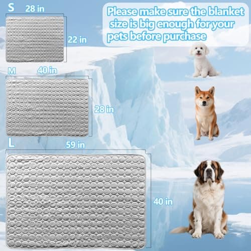 SFYWMGS Dog Cooling mat, 59’’×40’’Washable Cooling Pad for Dogs, Large Dog mat Designed for Summer, Breathable and Easy to Carry pet mat for Dogs, Cats and Pets view 4