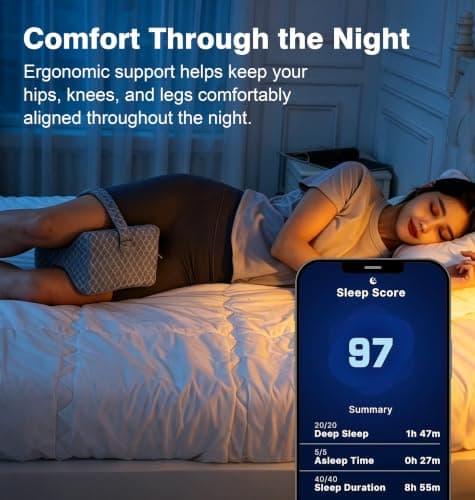 UJPFEO Knee Pillow for Side Sleepers view 3