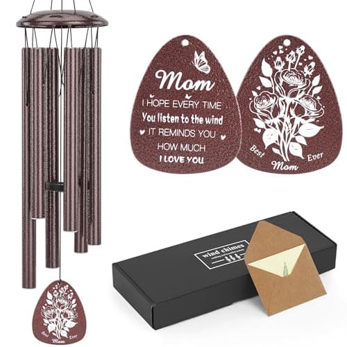 Birthday Gifts for Mom, 32" Moms Wind Chimes, Mother's Day Best Gift for Mom, Mother Birthday Gift from Daughter Son, Love Reminder Gifts for Thanksgiving Christmas view 1