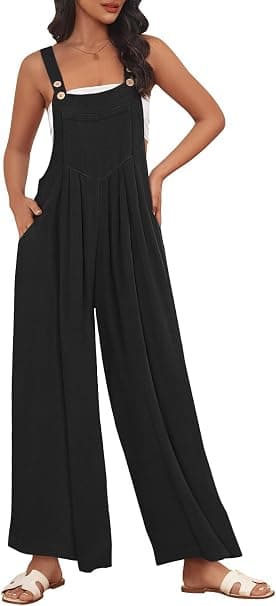 AUTOMET Casual Vacation Jumpsuit with Pockets