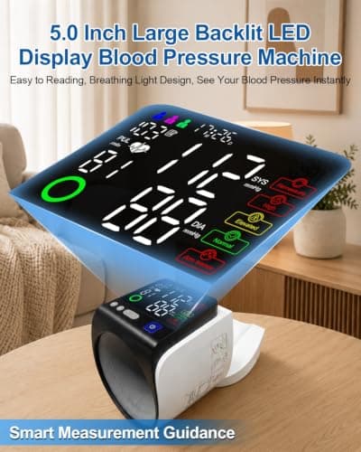 Accurate Upper Arm Blood Pressure Monitor for Home Use, No Wrap BP Machine view 5